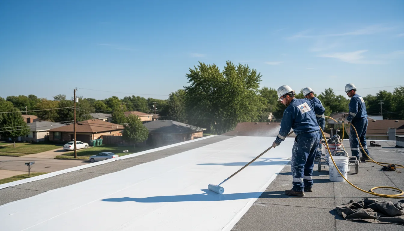 Commercial roof coating in Stewart, TN near me
